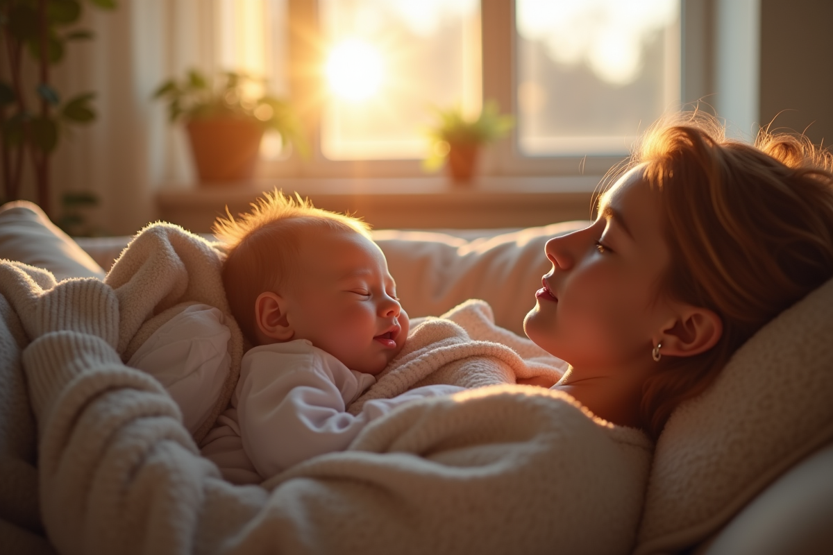 Bébé s’endort sur moi : les raisons derrière ce comportement apaisant